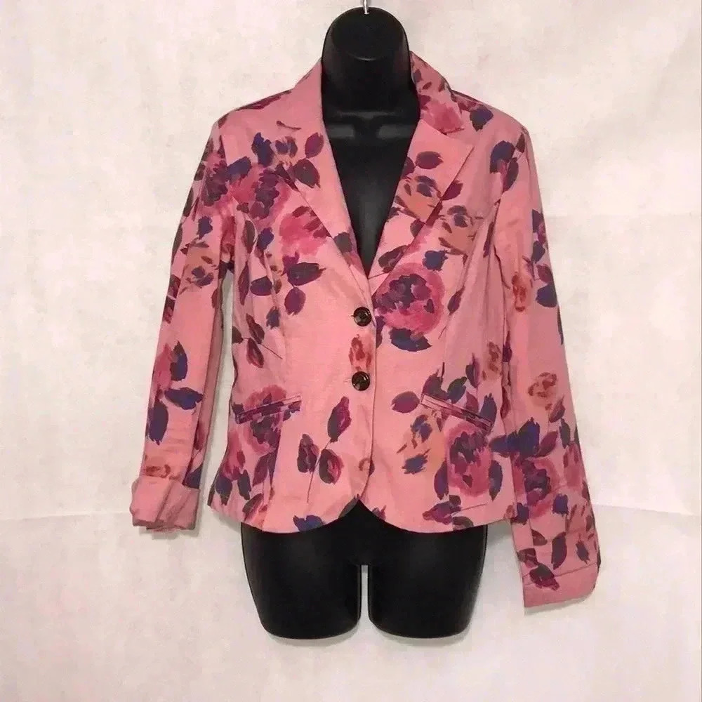 CAbi Floral Blazer Jacket Size S - Picture 3 of 7